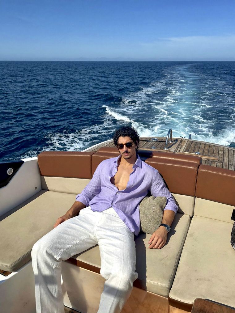 Hazem Telmoudi at sea